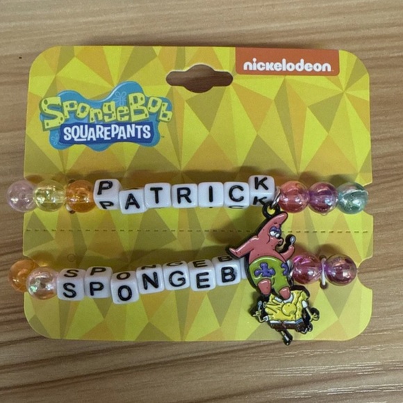 Nickelodeon Other - Nickelodeon SpongeBob SquarePants and Patrick Charmed Friendship Beaded Bracelet